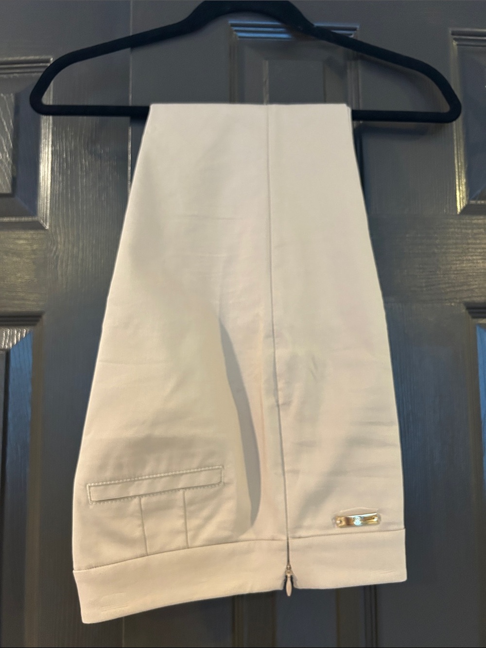 Tory Burch Cream Ankle-Length Cropped Golf Pants